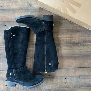 Ugg Jillian Leather Suede Shearling Lined Boots EUC w/Box